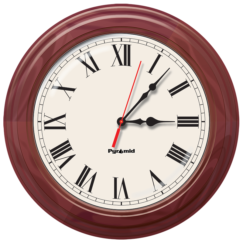 Analog Clock Face Roman O-Logo