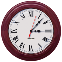Analog Clock Face Roman Cherry