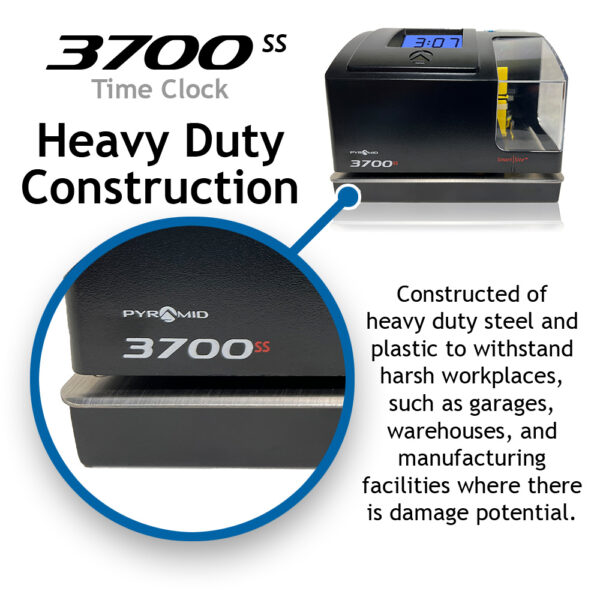 3700ss Heavy Duty Time Clock & Document Stamp | Pyramid